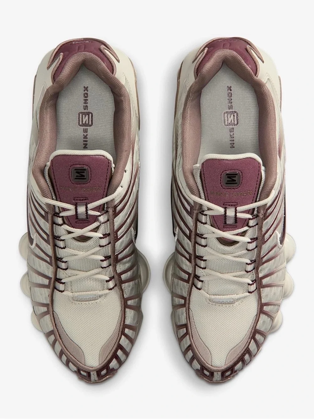 NEW Nike Women’s Shox Sneakers - Cream & Mauve Rose
